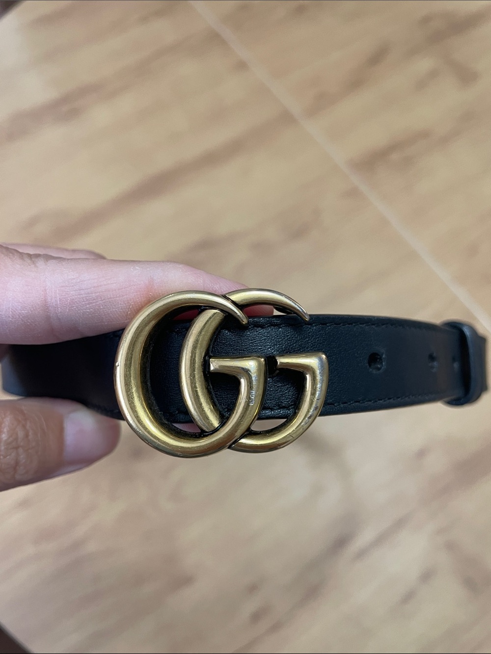 Gucci Marmont black leather belt - Picture 2 of 5